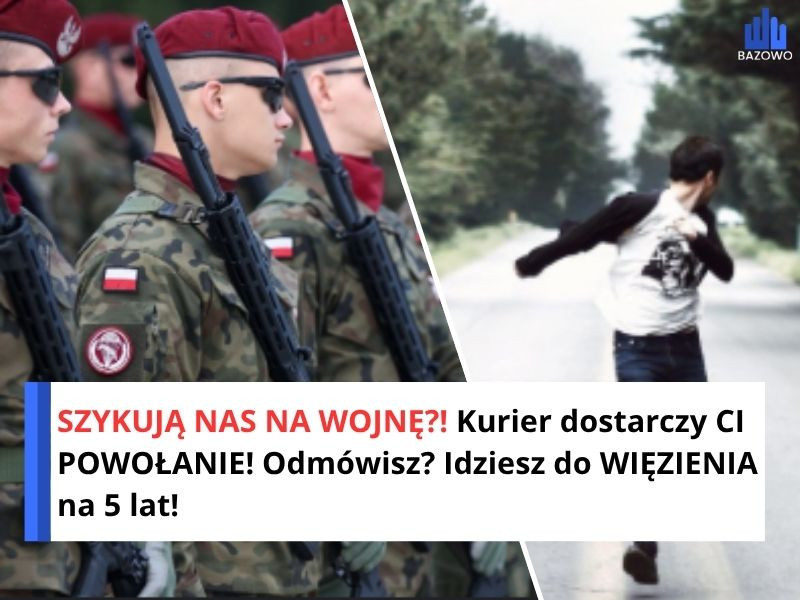 SZYKUJĄ NAS NA WOJNĘ?! Kurier dostarczy CI POWOŁANIE! Odmówisz? Idziesz do WIĘZIENIA na 5 lat!